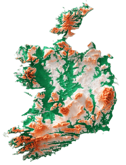 Ireland Relief Map