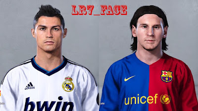 PES 2019 Faces Cristiano Ronaldo 2012 & Lionel Messi 2007