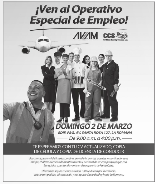 Feria de Empleo en La Romana Domingo 2 de Marzo 2014