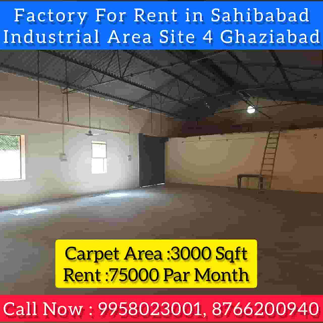 3000 Sqft Factory for Rent in Sahibabad Industrial Area