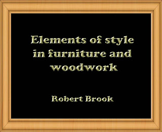Elements of style in furniture and woodwork