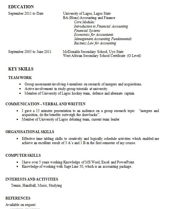 Cv template with no experience application letter template in word how ...