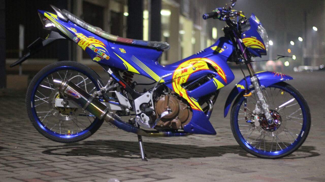 Koleksi Modifikasi Satria Fu Biru Terbaru Cabang Modifikasi