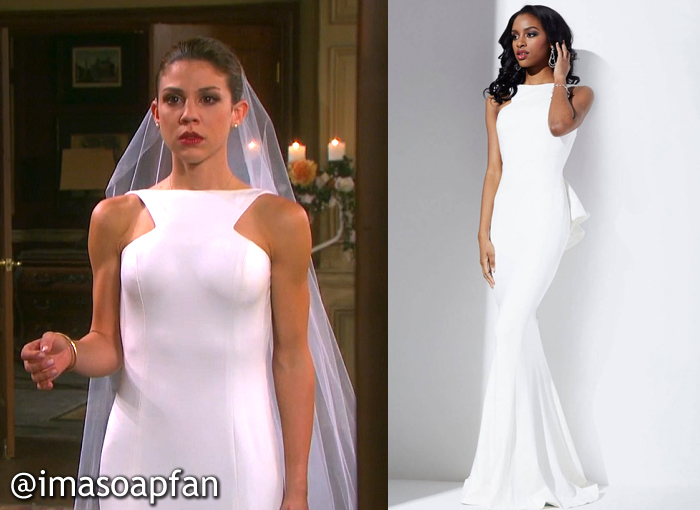 Abigail Devereaux's Wedding Dress - Days of Our Lives, Season 51, Episode 03/15/16