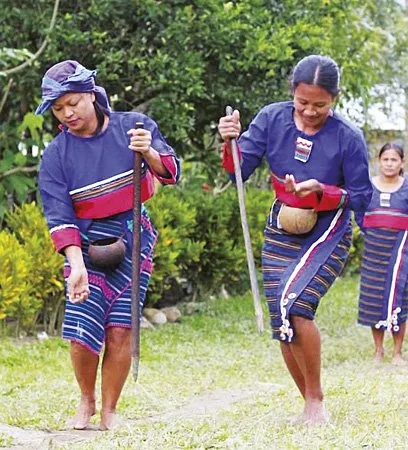 Isneg women performing planting dance
