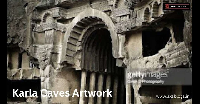 Ancient Buddhist Karla Caves showcasing intricate rock-cut carvings and sculptures