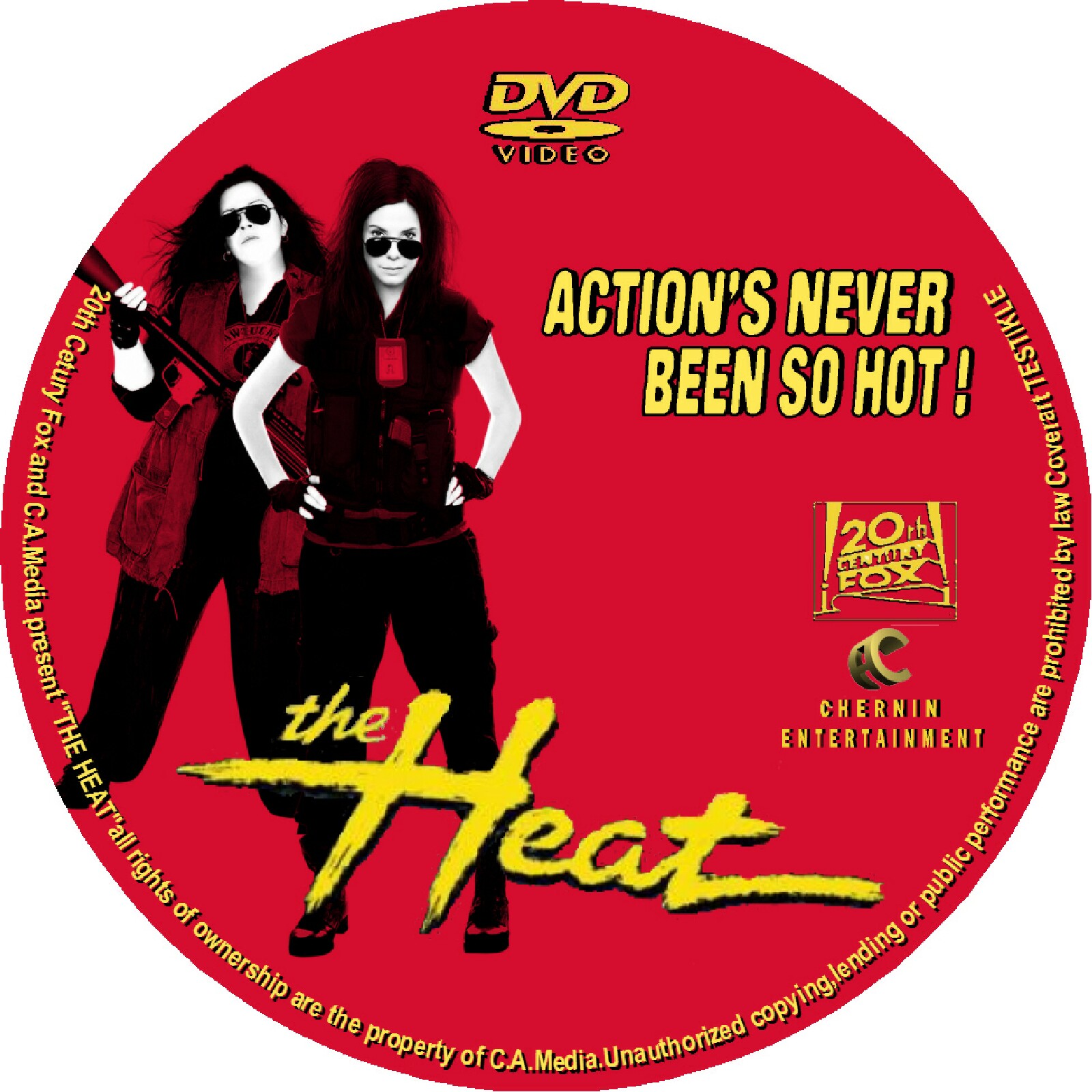 The Heat Movie 2013 DVD Label