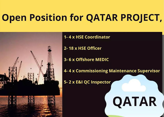 Open Position for QATAR PROJECT