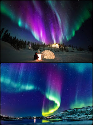 northern lights like Gods throne