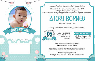 Template Undangan Aqiqah Free CDR