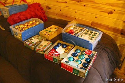 Twin bed full of ornaments