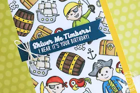 Sunny Studio Stamps: Pirate Pals Boy Birthday Card by Eloise Blue