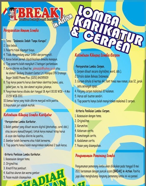 Lomba Karikatur, Lomba Cerpen 2011