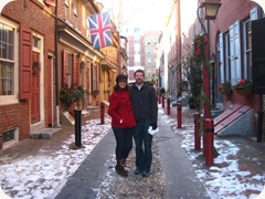 Me & Brock at Elfreth's Alley