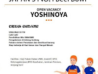 lowongan kerja crew gudang yoshinoya surabaya