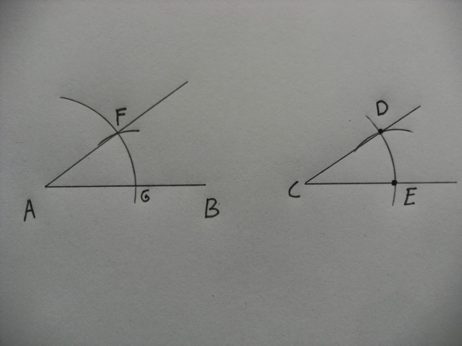 Math on the McKenzie: To Construct an Angle Equal to a Given Angle