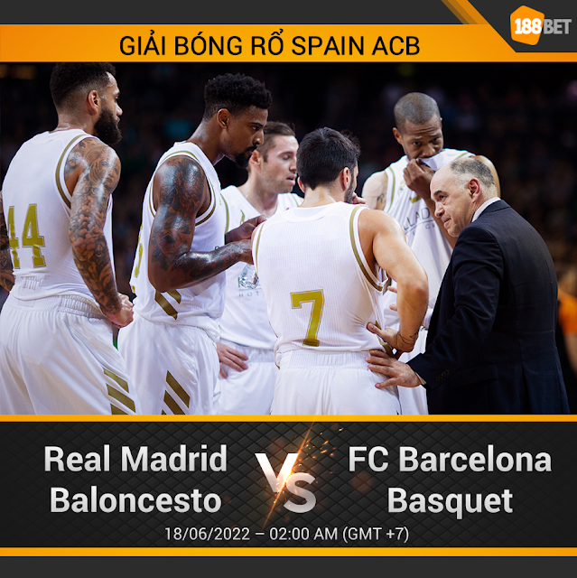 NHẬN ĐỊNH BÓNG RỔ SPAIN ACB Real Madrid Baloncesto vs FC Barcelona Basquet 