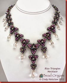 triangle crystal neckless