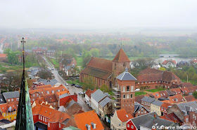 View of Ribe from Ribe Domkirke Denmark