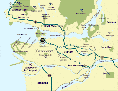 Vancouver Area Map Pet