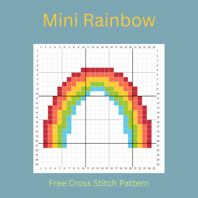 Mini Rainbow - Free Cross Stitch Pattern