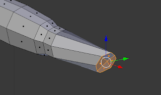 Rotating on the X axis.