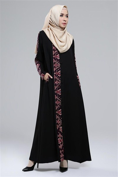 model abaya batik terbaru