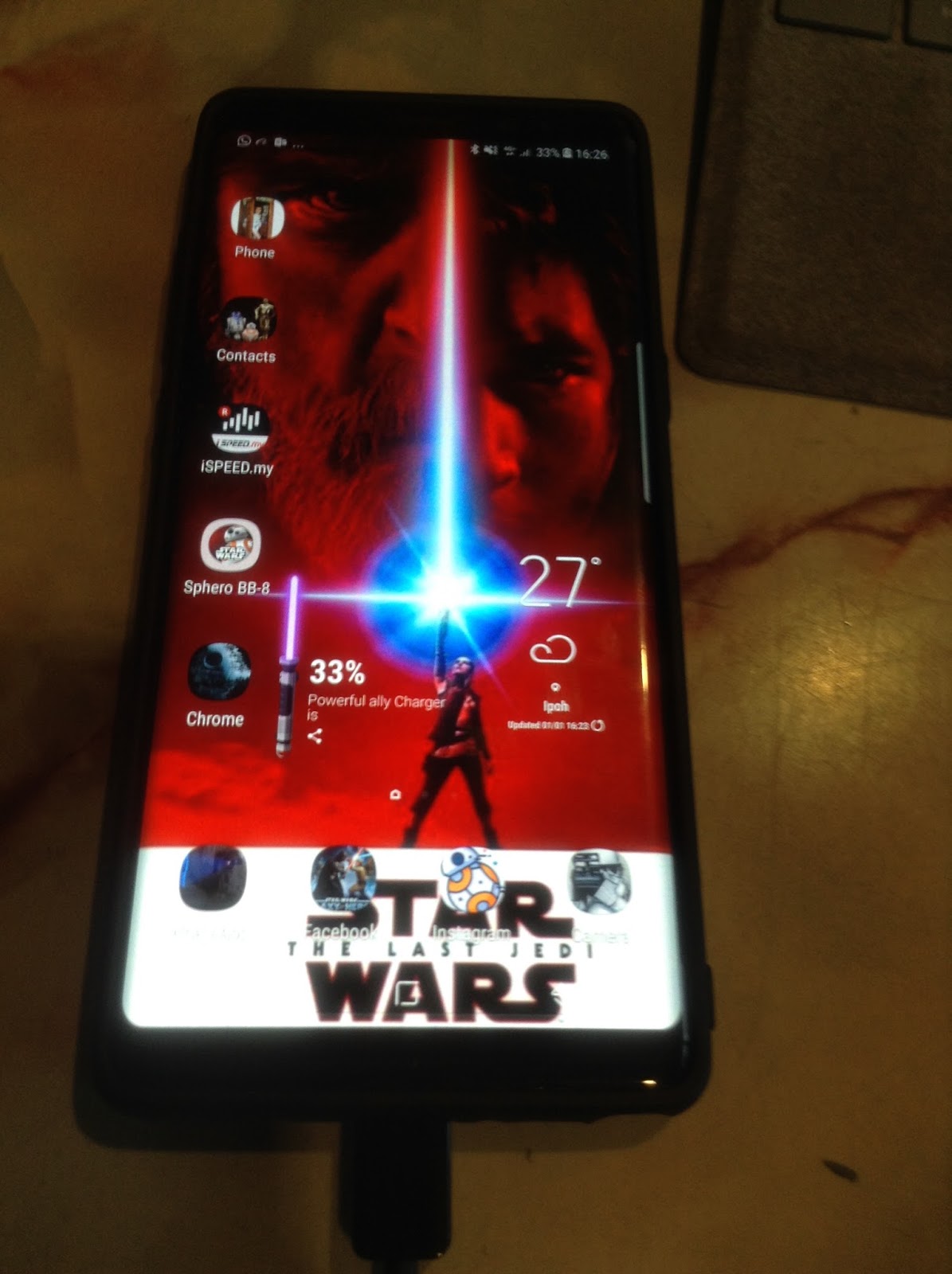 Samsung Galaxy Note 8 Star Wars Theme
