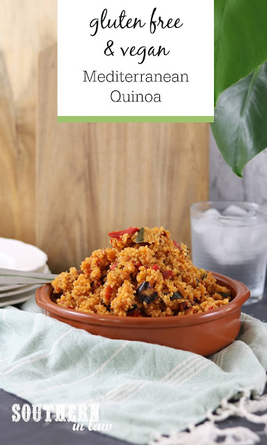Easy Mediterranean Quinoa Recipe - gluten free, vegan, clean eating recipe, healthy