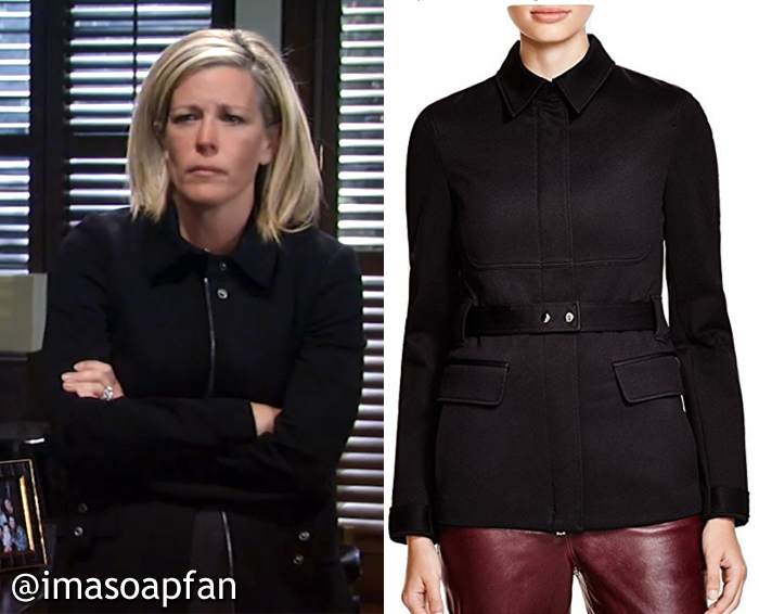 Carly Corinthos, General Hospital, GH, Laura Wright, Black Theory Jacket