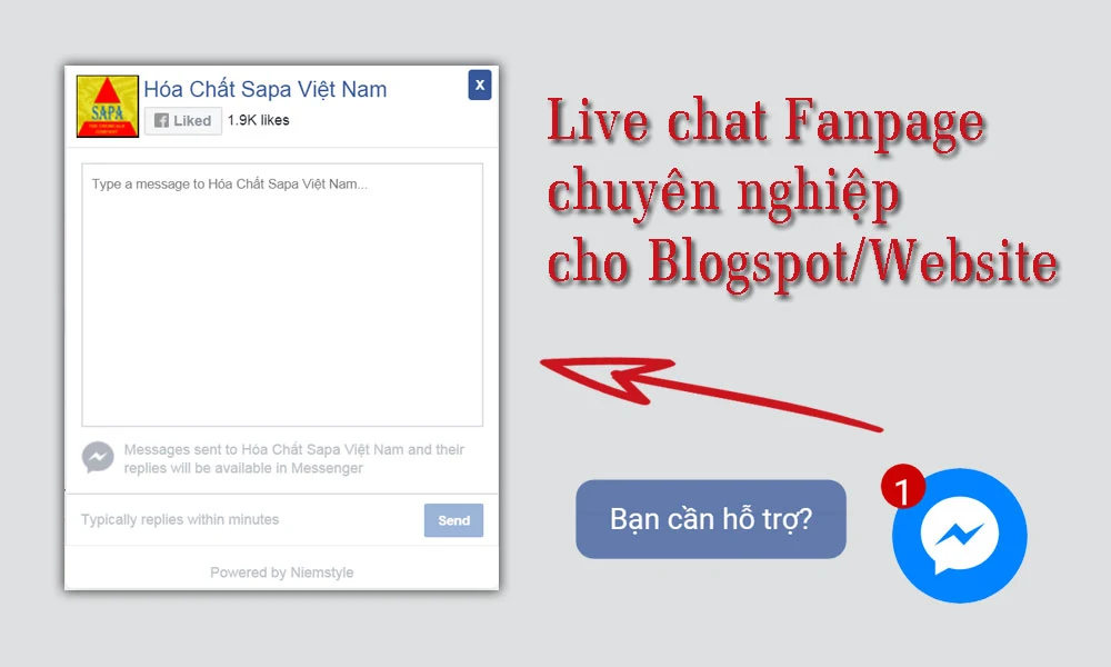 Tạo live chat fanpage đơn giản cho blogspot hoặc website