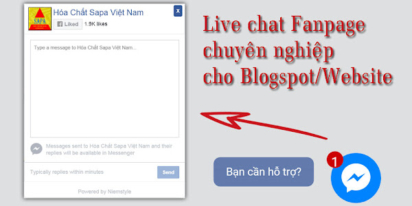 Tạo live chat fanpage đơn giản cho blogspot hoặc website