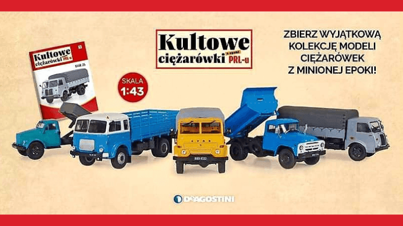 Kultowe Ciezarówki z Epoki PRL-u 1:43 DeAgostini