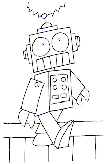 Robot coloring pages for toddlers - Coloring Pages