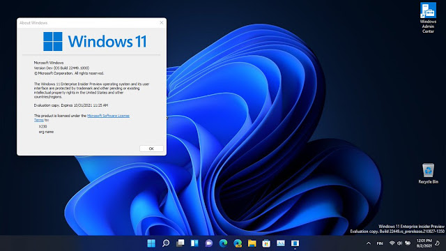 Windows 11 Pro insider preview Evaluation copy