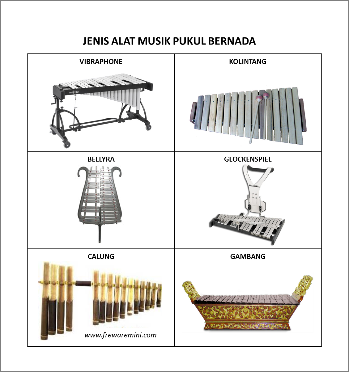 gambar alat musik pukul bernada gambar alat musik pukul tak