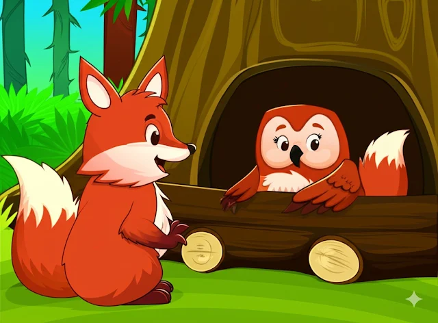 Ollie the Owl and the Stormy Night - Animal Stories