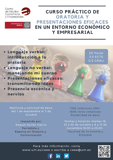 Curso Práctico de Oratoria y Presentaciones Eficaces en el Entorno Económico y Empresarial. 