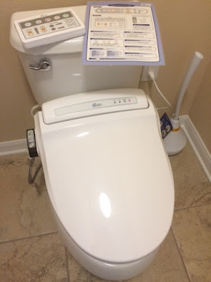 Photo of new toilet my husband installed while I was running errands