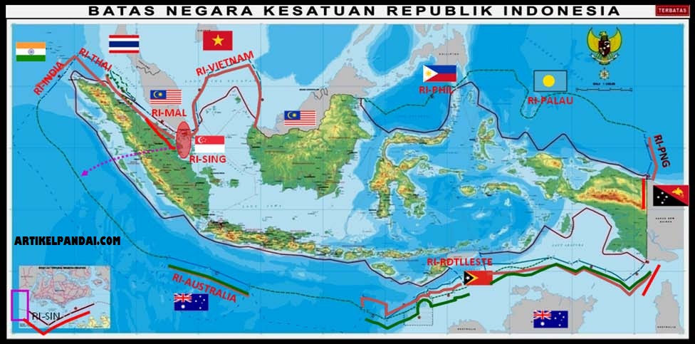 Wilayah Negara Kesatuan Republik Indonesia (Daratan, Laut 