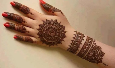 gambar motif henna pengantin