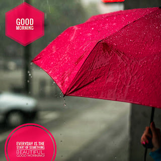 Good morning Rainy Umbrella Image