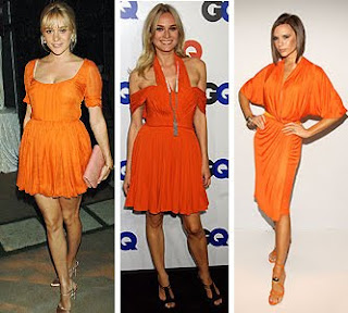 vestidos laranja da moda