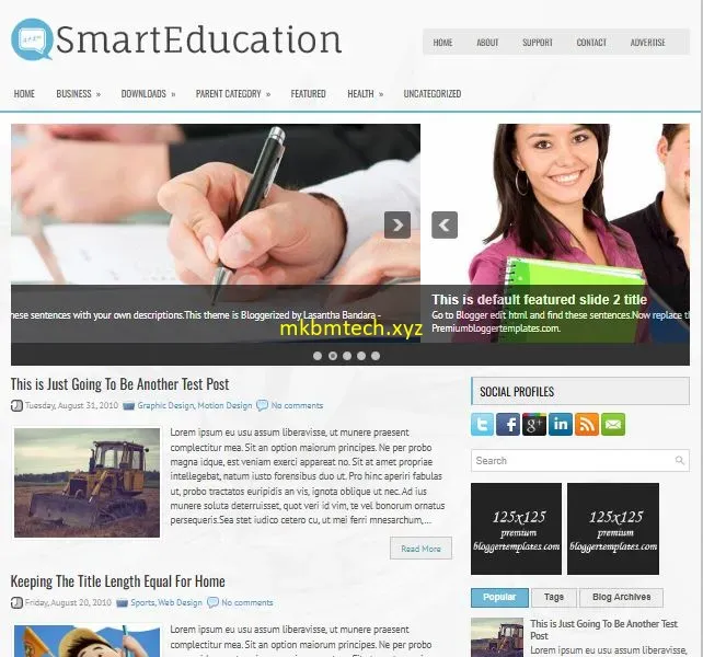 free education templates download