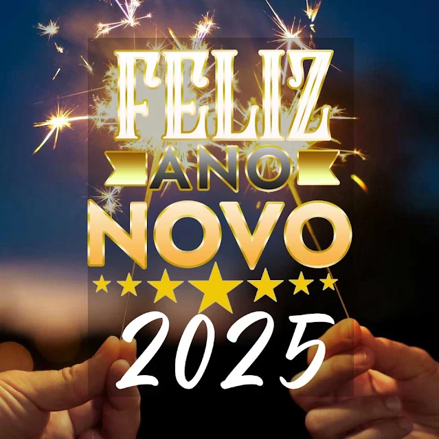 Imagem com Mensagem de Feliz Ano Novo 2025