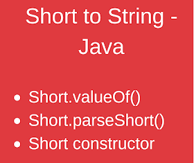 Java - Convert String to Short Example