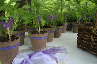 herb wedding favors