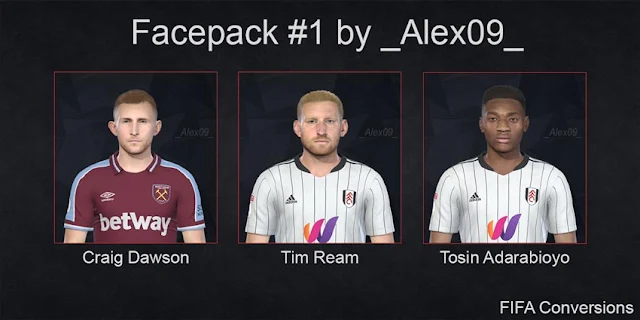 Facepack #1 By _Alex09_ For eFootball PES 2021