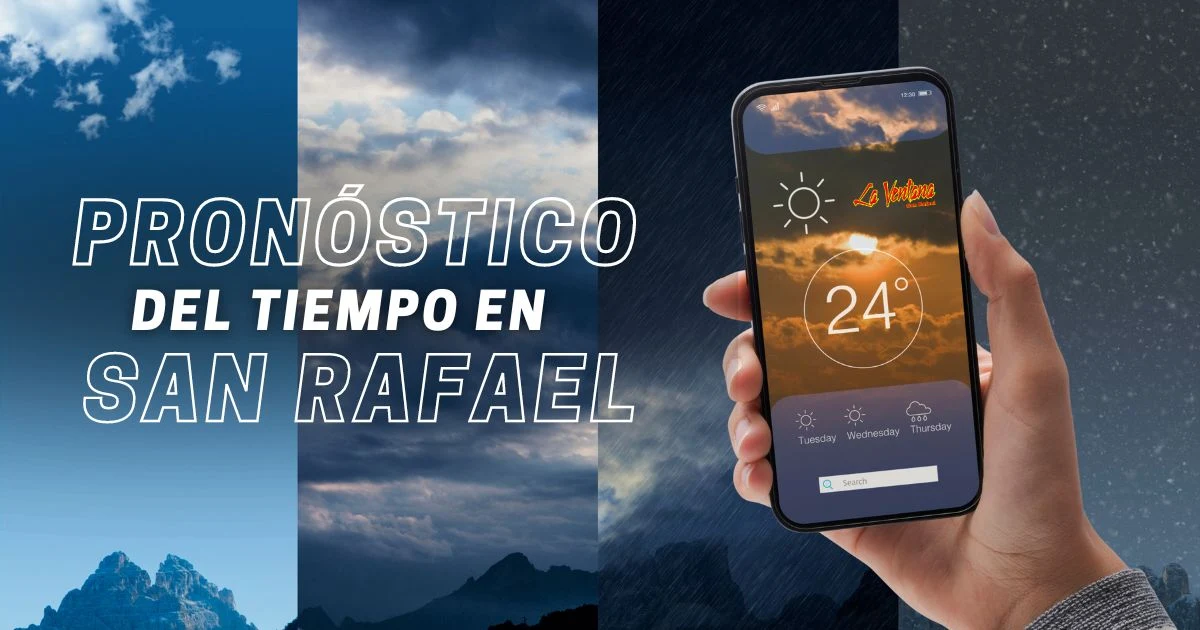 Pronóstico del tiempo en San Rafael: clima de hoy 23 de noviembre