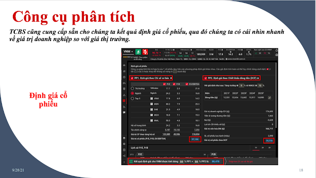 Công cụ định giá cổ phiếu TCBS